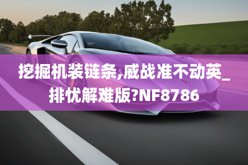 挖掘机装链条,威战准不动英_排忧解难版?NF8786