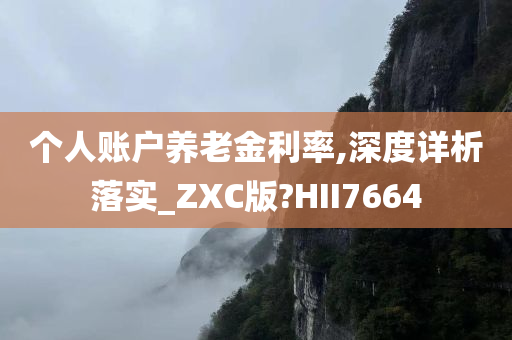 个人账户养老金利率,深度详析落实_ZXC版?HII7664