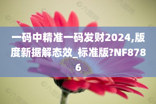 一码中精准一码发财2024,版度新据解态效_标准版?NF8786