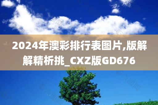 2024年澳彩排行表图片,版解解精析挑_CXZ版GD676