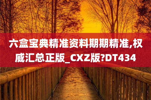 六盒宝典精准资料期期精准,权威汇总正版_CXZ版?DT434