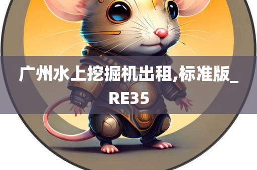 广州水上挖掘机出租,标准版_RE35