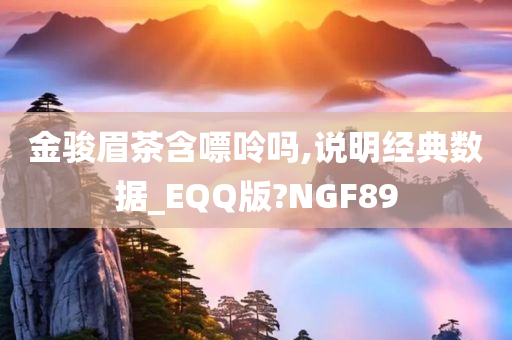 金骏眉茶含嘌呤吗,说明经典数据_EQQ版?NGF89