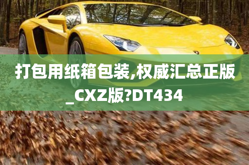 打包用纸箱包装,权威汇总正版_CXZ版?DT434