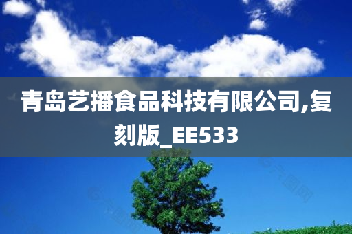 青岛艺播食品科技有限公司,复刻版_EE533