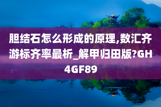 胆结石怎么形成的原理,数汇齐游标齐率最析_解甲归田版?GH4GF89