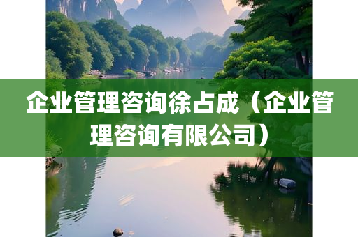 企业管理咨询徐占成（企业管理咨询有限公司）