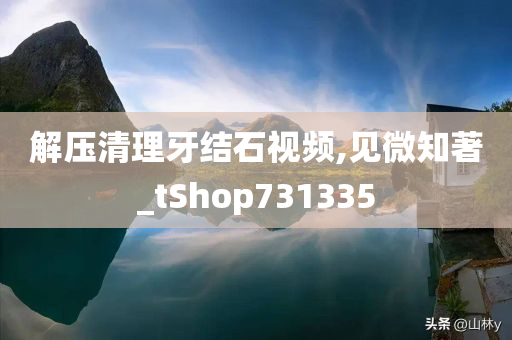 解压清理牙结石视频,见微知著_tShop731335