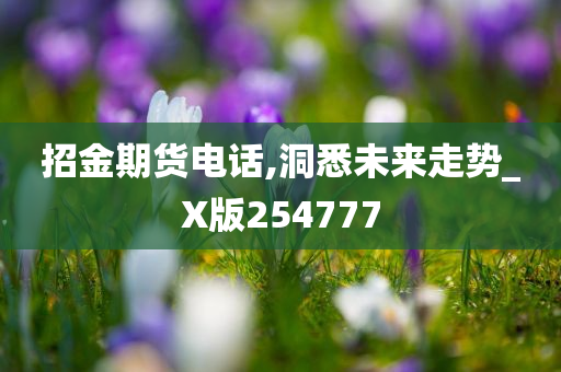 招金期货电话,洞悉未来走势_X版254777