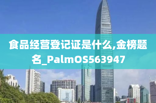 食品经营登记证是什么,金榜题名_PalmOS563947