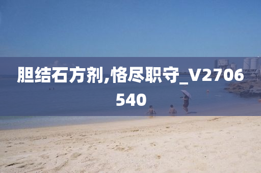 胆结石方剂,恪尽职守_V2706540