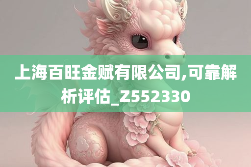 上海百旺金赋有限公司,可靠解析评估_Z552330