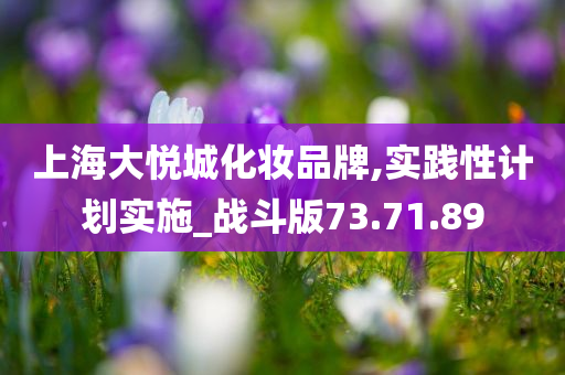 上海大悦城化妆品牌,实践性计划实施_战斗版73.71.89