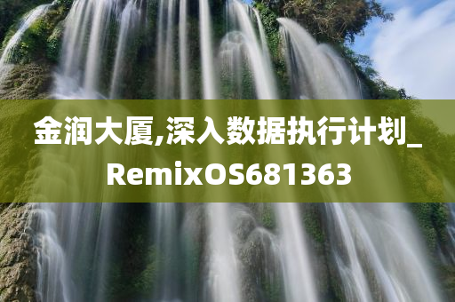 金润大厦,深入数据执行计划_RemixOS681363