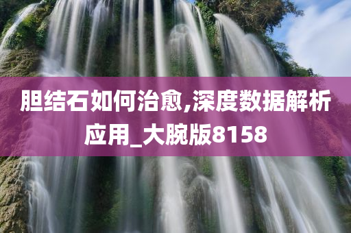 胆结石如何治愈,深度数据解析应用_大腕版8158