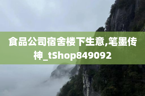 食品公司宿舍楼下生意,笔墨传神_tShop849092