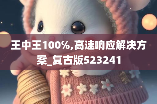 王中王100℅,高速响应解决方案_复古版523241