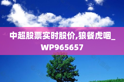 中超股票实时股价,狼餐虎咽_WP965657