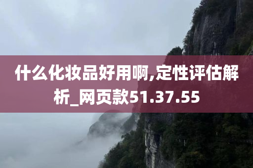 什么化妆品好用啊,定性评估解析_网页款51.37.55