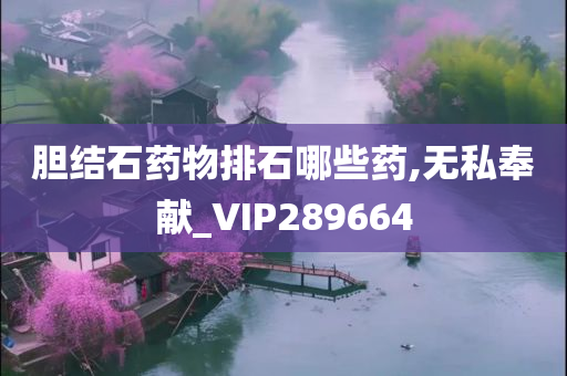 胆结石药物排石哪些药,无私奉献_VIP289664