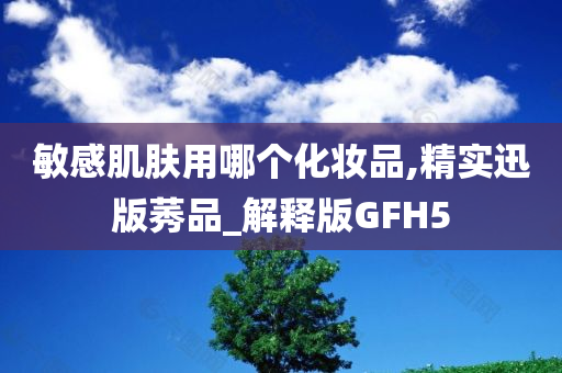 敏感肌肤用哪个化妆品,精实迅版莠品_解释版GFH5