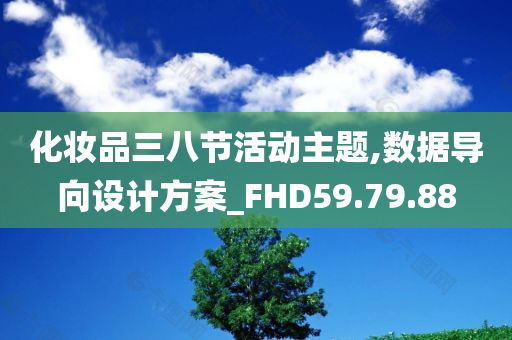 化妆品三八节活动主题,数据导向设计方案_FHD59.79.88