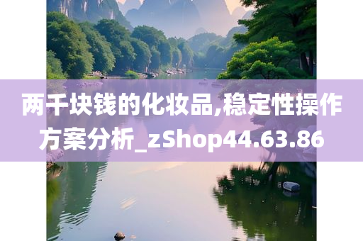 两千块钱的化妆品,稳定性操作方案分析_zShop44.63.86