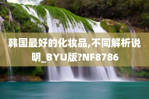 韩国最好的化妆品,不同解析说明_BYU版?NF8786