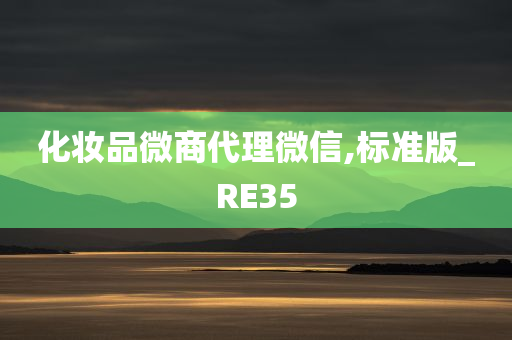 化妆品微商代理微信,标准版_RE35