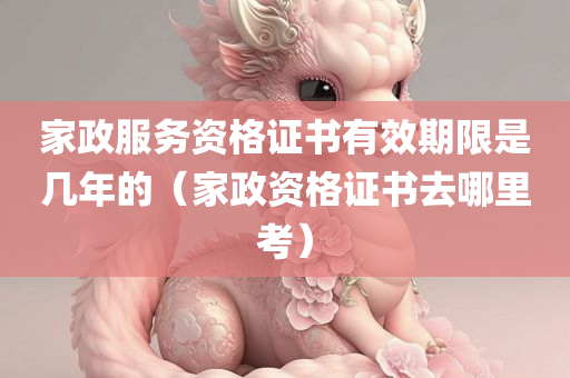 家政服务资格证书有效期限是几年的（家政资格证书去哪里考）