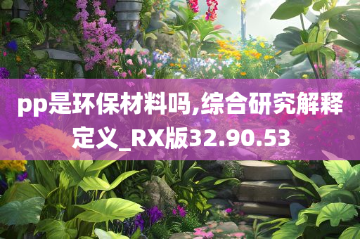 pp是环保材料吗,综合研究解释定义_RX版32.90.53