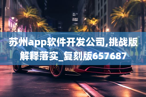 苏州app软件开发公司,挑战版解释落实_复刻版657687