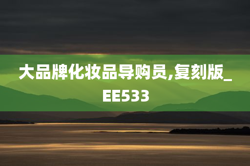 大品牌化妆品导购员,复刻版_EE533